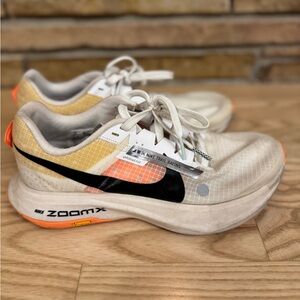 Nike ZoomX Trail Running Shoes - White, Black, Orange size 8